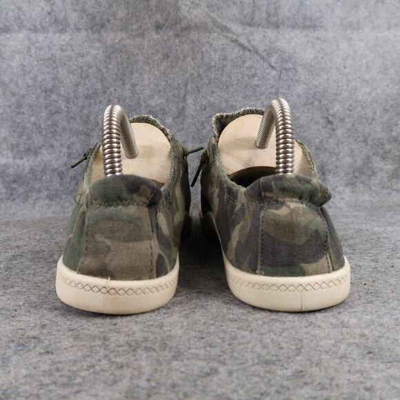 Time and Tru Shoes Womens 7 Sneaker Casual Slip On Stretch Camo Canvas Lifestyle - Picture 5 of 12